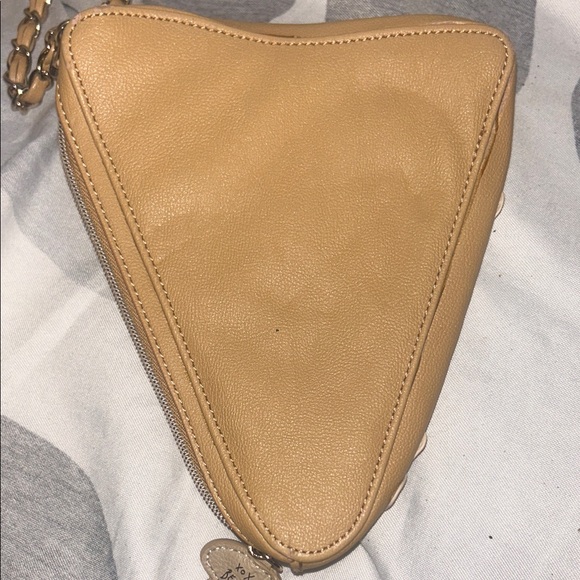 Betsey Johnson Tan and Red Heart Pizza Wristlet - Picture 4 of 8